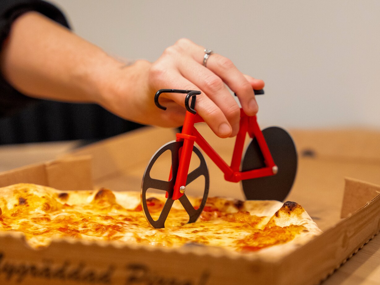 Roliga julklappar: Pizzaskärare cykel